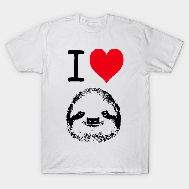 I Love Sloths T-Shirt by wanungara